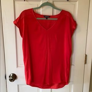 Red top. Silky smooth! Size L, hardly worn.
